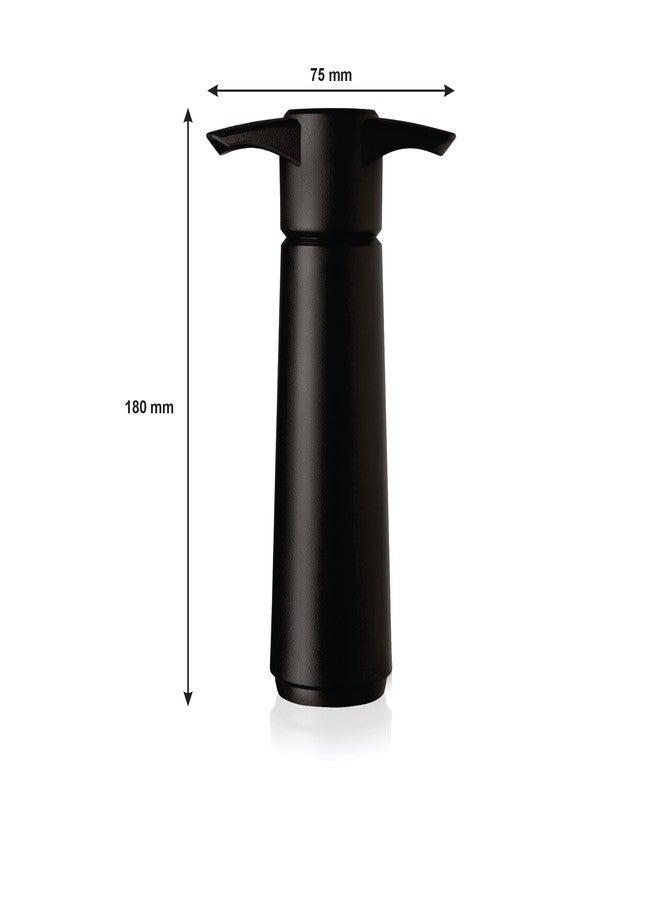 فاكو فين مضخة تفريغ الهواء Vacu Vin 981460 لحفظ النبيذ مع سدادتين قابلتين لإعادة الاستخدام | تحافظ على نضارة النبيذ | مانعة للتسرب، محكمة الإغلاق | خالية من مادة BPA، آمنة للغسل في غسالة الأطباق - أسود (مستوردة من هولندا) - Image 3